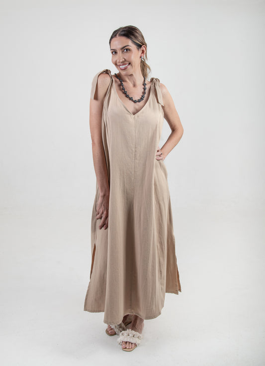 Vestido Tulum Caqui