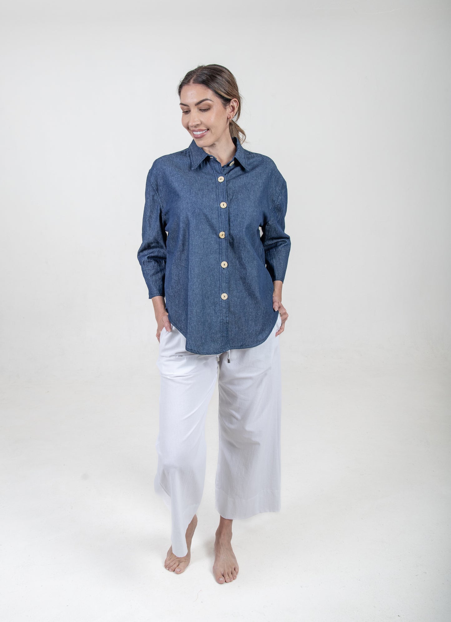 Camisa Ajijic Mezclilla