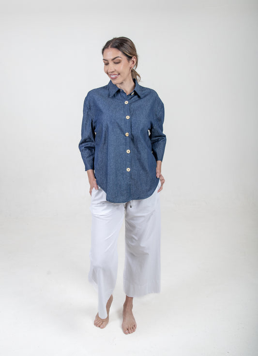 Camisa Ajijic Mezclilla