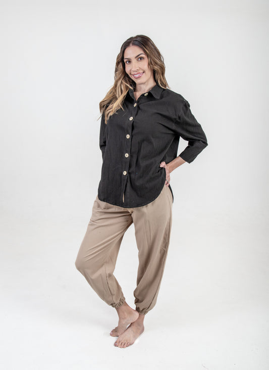 Camisa Ajijic Negro