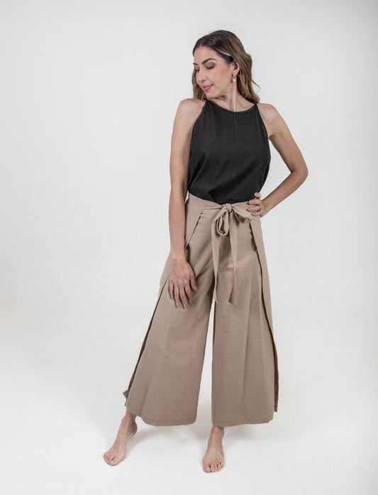 Pantalón Envolvente Caqui